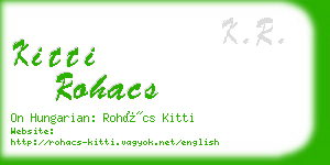 kitti rohacs business card